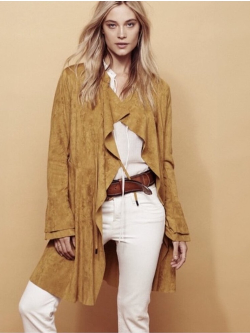 NWOT Free People Meadow Faux Suede Jacket - Picture 2 of 13